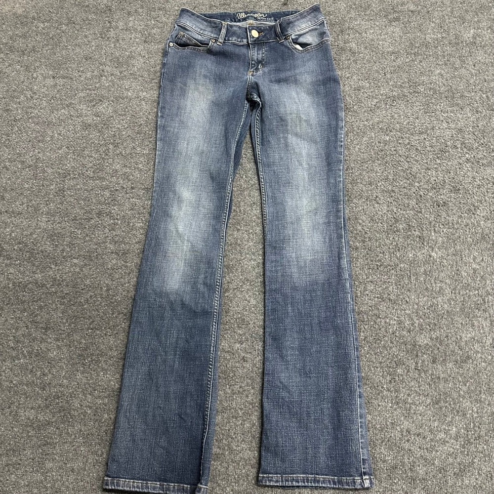 Wrangler Jeans Womens Size 5 Blue Boot Cut Rayon Blend Stretch Denim 09MWZAH